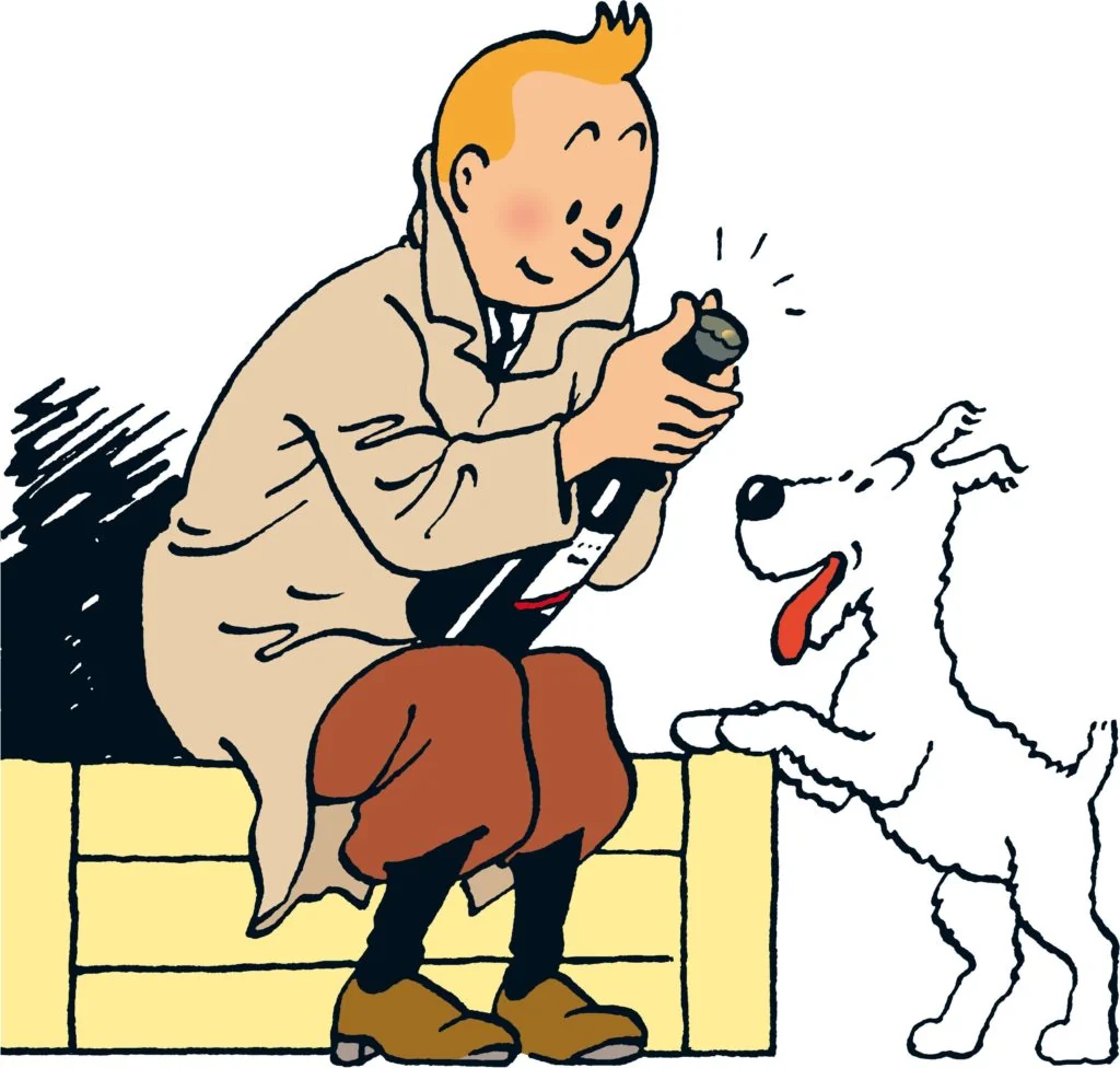 Kuifje samen met Bobbie