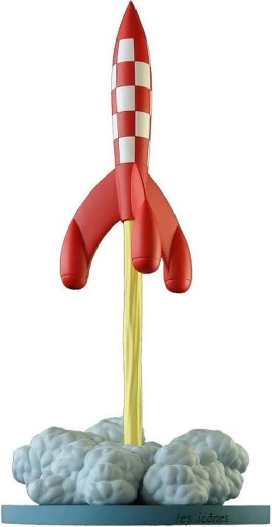 Rood-wit raketmodel