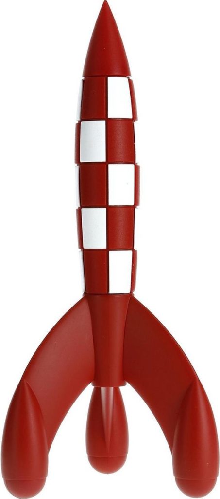 Moulinsart - Beeldje Kuifje raket - kunsthars - 17 cm