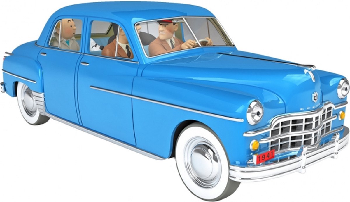 Kuifje Moulinsart Auto 1/24 - De Dodge Coronet van Sbrodj - Tintin Bobbie Haddock #45