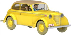 Kuifje Moulinsart Auto 1/24 - De Olympia van de Syldavische spionnen - Tintin Opel Olympia OL 38