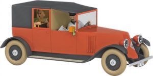 Kuifje Moulinsart Auto 1/24 - De Rode Taxi - Tintin - Renault NN
