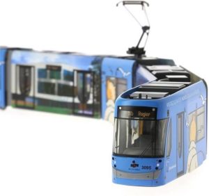 Kuifje - Tram - Model MIVB T3000 - Limited edition - 1000ST Wereldwijd - 37 CM - Schaal H0 1/87.