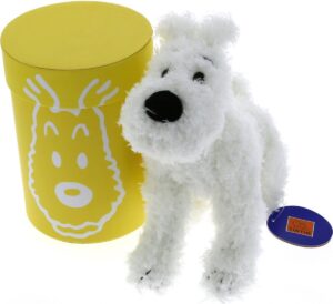 Kuifje - Knuffel - Hond - Bobbie - Superzachte Knuffel in een mooie geschenkdoos - Hoogte 20 cm - Officiële Kuifje uitgave.